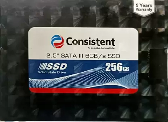 Consistent SSD 2.5 SATA 256 GB| Desktop, Laptop| All in One PC's Internal Solid State Drive (SSD)