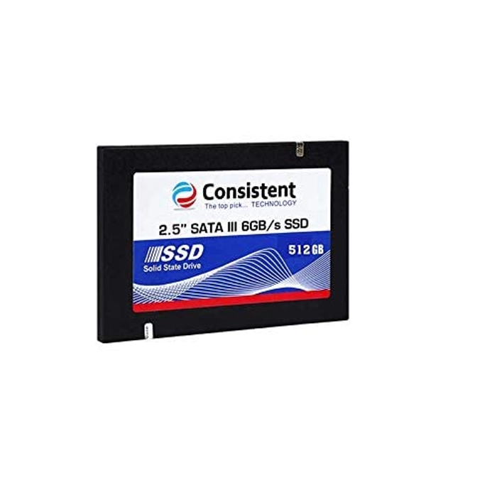 Consistent SSD 2.5 SATA 512GB| Desktop, Laptop| All in One PC's Internal Solid State Drive (SSD)