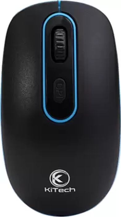 KITECH WM10 Wireless Optical Mouse (2.4GHz Wireless, Black)